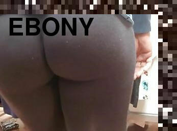 Shopping Mall CANDID - Hot Girl in See Through Leggings - Perfect Body and Ebony BOOTY POV
