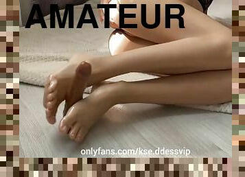 cur, masturbare-masturbation, amatori, picioare, sperma, dildo, cur-butt, fetish, solo, stimulare-cu-piciorul