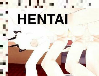 Three gays and 1 trans sex steam train [3d hentai uncensored]