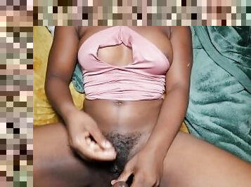 African Ebony Bounces Her Fat Ass On A Long Fat Cock