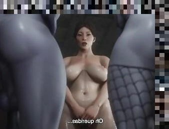 Futa Futanari Anal DP Gangbang 3D Hentai