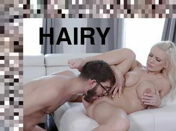 Awesome Hairy Vagina Eaten Out And Dicked - Busty Blonde Babe In Hardcore With Cumshot