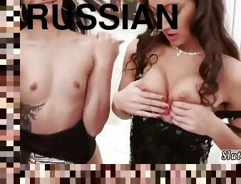 Russian teen perfect tits xxx new year party