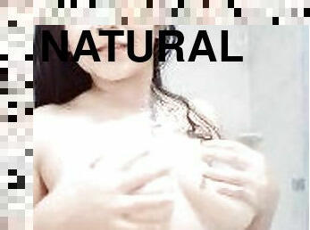 Latina babysitter strips naked showing her big natural tits