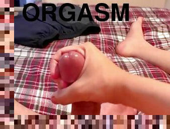 gigantisk, orgasm, pissande, cumshot, tonåring, fötter, sprut, petit, vit