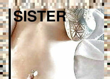 stepsister pornstar oil massage for a sexy busty  slut, plus