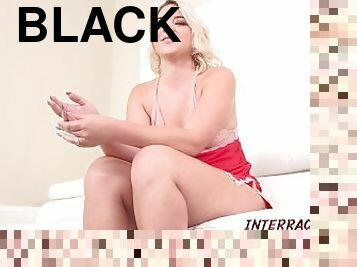 Nympho Rharri Rhound just can’t get enough of Black Cock