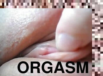 clitóris, extremo, masturbação, orgasmo, cona-pussy, molhado