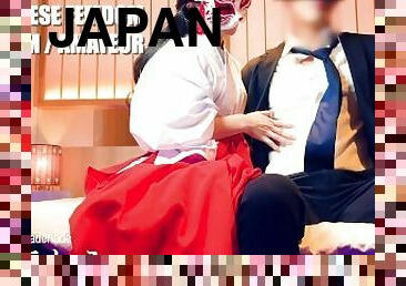 She undresses him bit by bit. / Japanese Femdom CFNM Amateur Cosplay