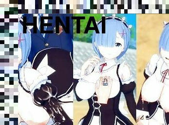 ?????????????? ??3DCG?????(Re????????????)[Hentai Game Koikatsu! re zero Rem(Anime 3DCG Video)]