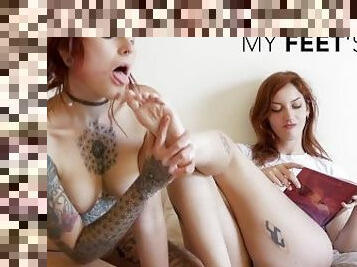 culo, lesbiana, juguete, esclava, pies, fetichista, amordazada, dominación, dominación-femenina