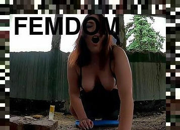 Blogger Girl Fucked A Guy In A Abandoned Place(pegging, Cum)