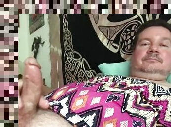 Crossdresser Orgasm In Bed Dildo
