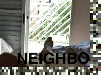 window naked masturbation for curious neighbors