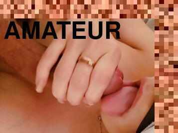 masturbation, amatör, milf, par, sprut, oral