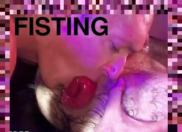 NEW RELEASE! HUNGERFF'S FIRST FISTING GANGBANG! FOUR ON ONE! HOT FIST FUCKING ACTION! NOW STREAMING!