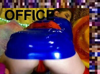 HD Latex Dominatrix Officer Kink Smoke Worship JOI Thick Ass Giant DD's Striptease in all latex!