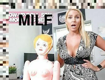 Big Titty Blonde MILF Plays Dress Up Nurse with Step-Son - Vanessa Cage -