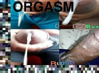 onani, orgasme, udløsning, sperm, biseksuel, hvid, pik