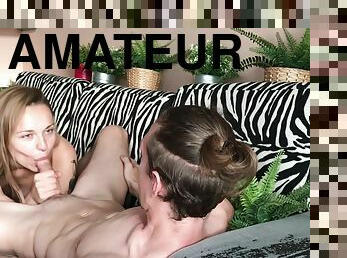 Zebra Couch Sex Tape - Lick Suck Fuck Facial Caden Waves & Aimeewavesxxx