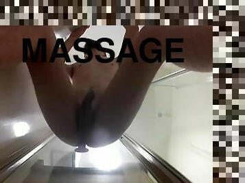 Anal play in the shower (lots of cum)
