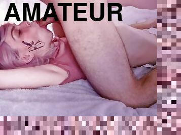 pussy, skolejente, amatør, babes, cumshot, tenåring, hardcore, cum, kveling, pikk