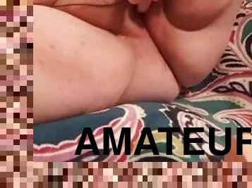 fet, masturbation, orgasm, fitta-pussy, kvinnligt-sprut, amatör, leksak, bbw, knubbig, pov