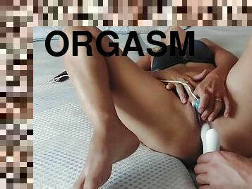 When a blondie has an orgasm
