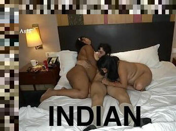 Two Indian MILFs gets fucked After hunter Win in Cards