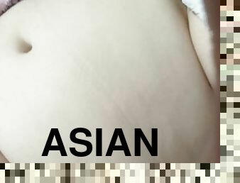 asiatisk, masturbation, amatör, leksak, bbw, smutsig, söt, busig, ensam