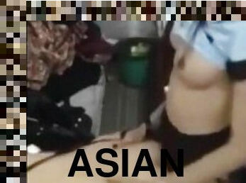 The Thai Ladyboy police fucking the criminal in the ass cause crime pays in Asia