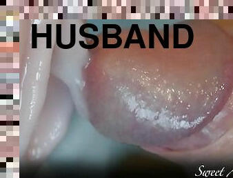Ultra Close Up Fleshlight Fuck by my Husband, Nice Cumshot