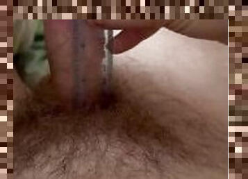 measured my small hairy dick