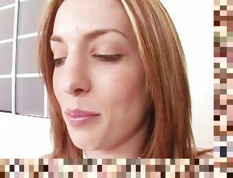 Redhead Skinny RILEY SHY Small Tits POV Facial Deepthroat Blowjob