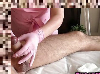 The client came vigorously during waxing at SugarNadya