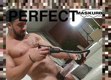 Maskurbate - Muscly Zack Lemec Puts His Toys To Use