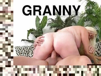 Big Ass Granny Sara Skippers Rides That Dick Like a Slut