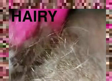 Vikki Bush hairy pussy pink vibrator