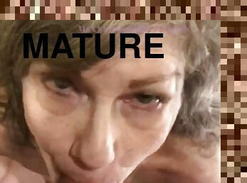 Hot Mature Milf POV Deepthroat Face Fuck & Facial Teaser • Full vid on OnlyFans