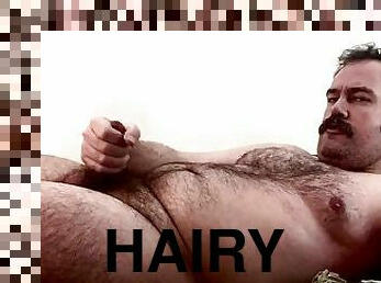 daddy is cumming in seconds. Hairy. Bear. moustache