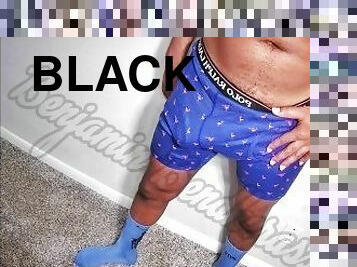 SUBSCRIBE LIKE????- BBC IN BOXERS BLUE WITH PINK FLAMINGOS - IG BENBENDHER