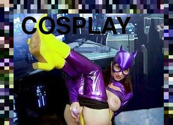 Batgirl Playing With Vibrator in Batcave