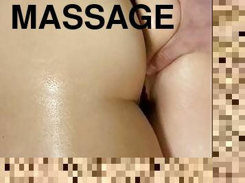 Big titty step-mom drains step-son to thank him for erotic massage