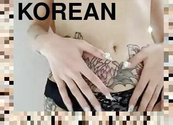 ázsiai, nagymell, szopás, koreai
