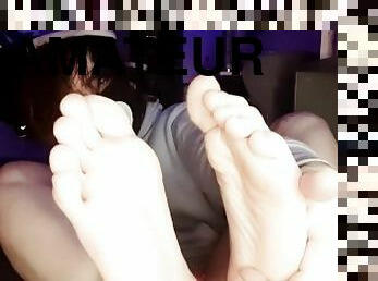 Twink Femboy Plays With His Feet (Paid Request)