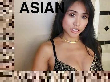 asiatisk, pussy, babes, blowjob, cumshot, pornostjerne, første-gang, virkelig