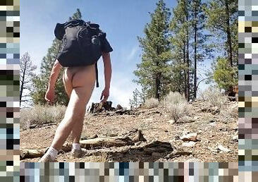 Hiking Nude in the Woods with a Reward in the End