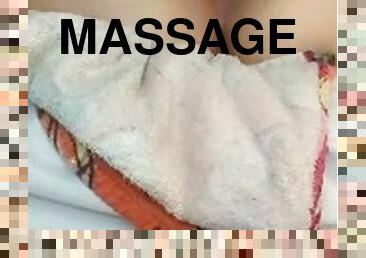 Massage Machine making my PUSSY SQUIRT * Can’t Moan Loud  *