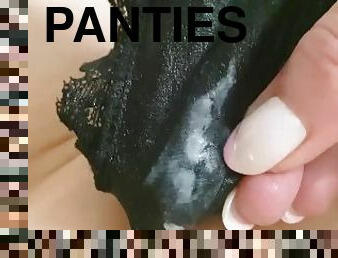klitoris, masturbácia, pička, špinavé, nohavičky, semeno, fetišistické, mokré