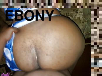 Big Booty Ebony Couldnt Wait Until I Reach Home We End Up Fucking The In The Living Room